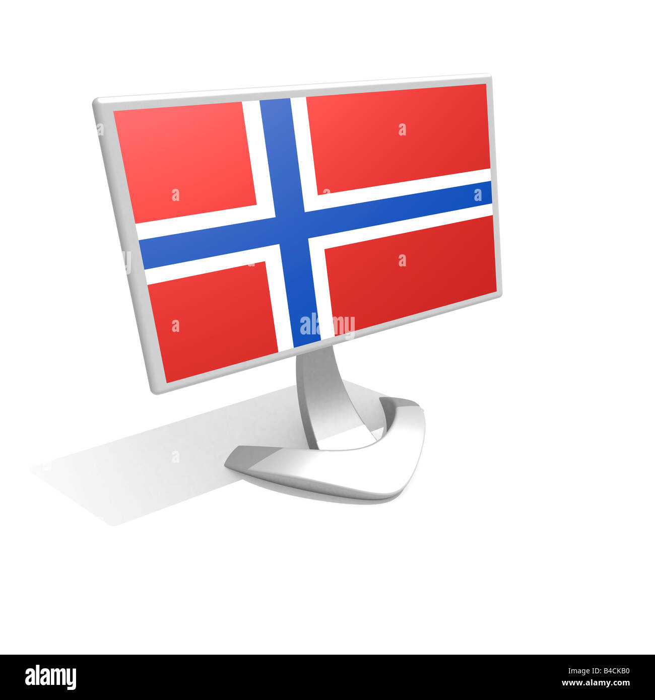 bandiera della Norvegia Foto Stock