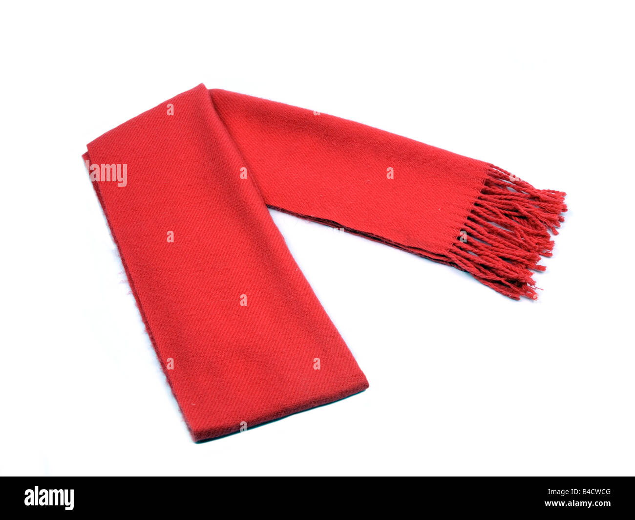 Rosso di lana sciarpa invernale Foto Stock