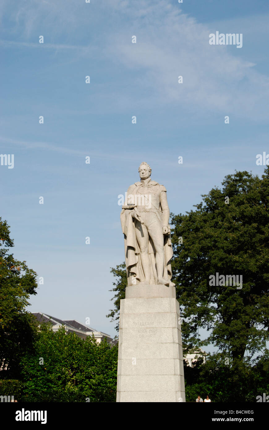 Statua di re Guglielmo IV Greenwich Londra Inghilterra Foto Stock