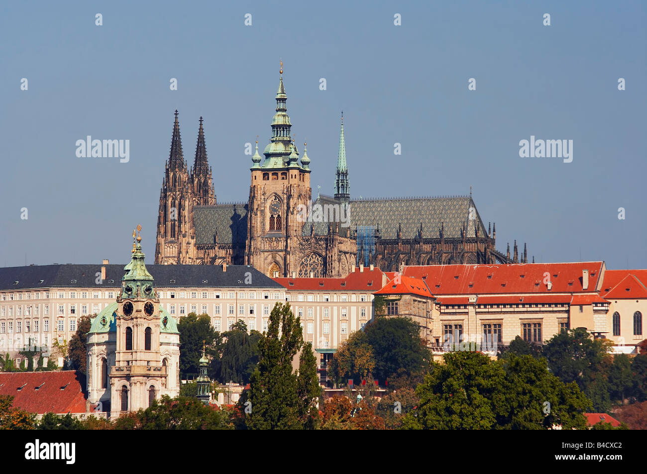 Cattedrale di San Vito a Praga monumentale chiesa gotica e la