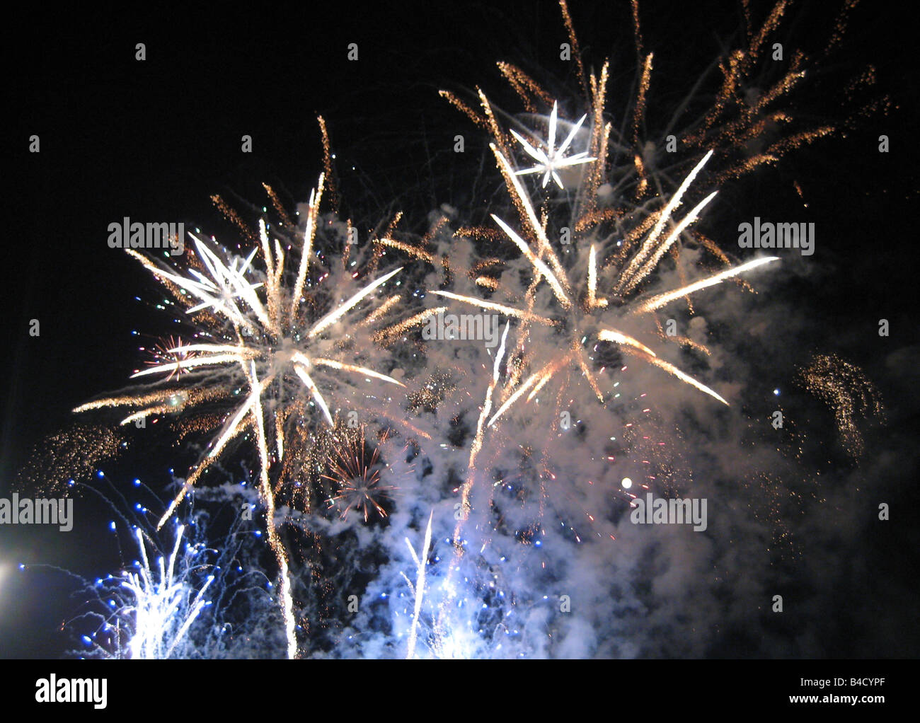 Fuochi d'artificio su Hyde Park Londra Foto Stock