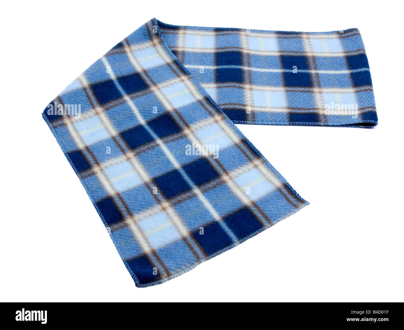 Blue scots plaid inverno sciarpa Foto Stock