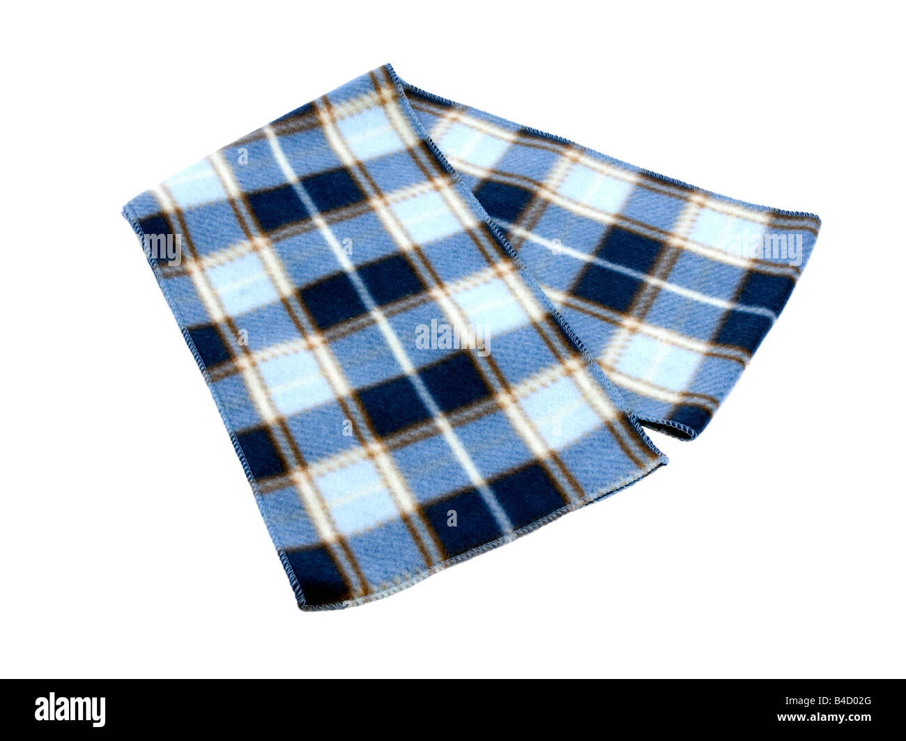 Blue scots plaid inverno sciarpa Foto Stock