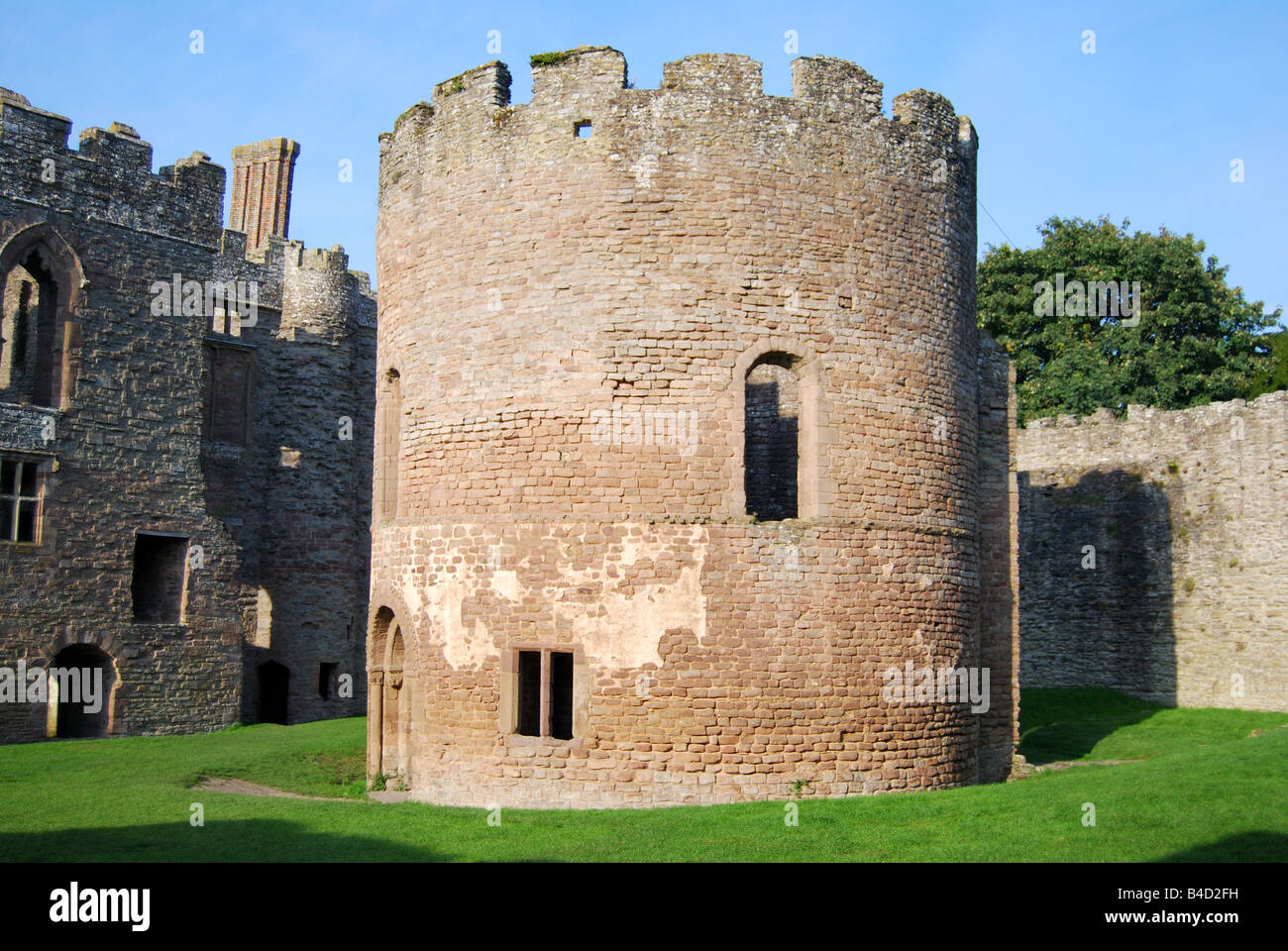 La Cappella di Santa Maria Maddalena in Inner Bailey, Ludlow Castle, Ludlow, Shropshire, Inghilterra, Regno Unito Foto Stock