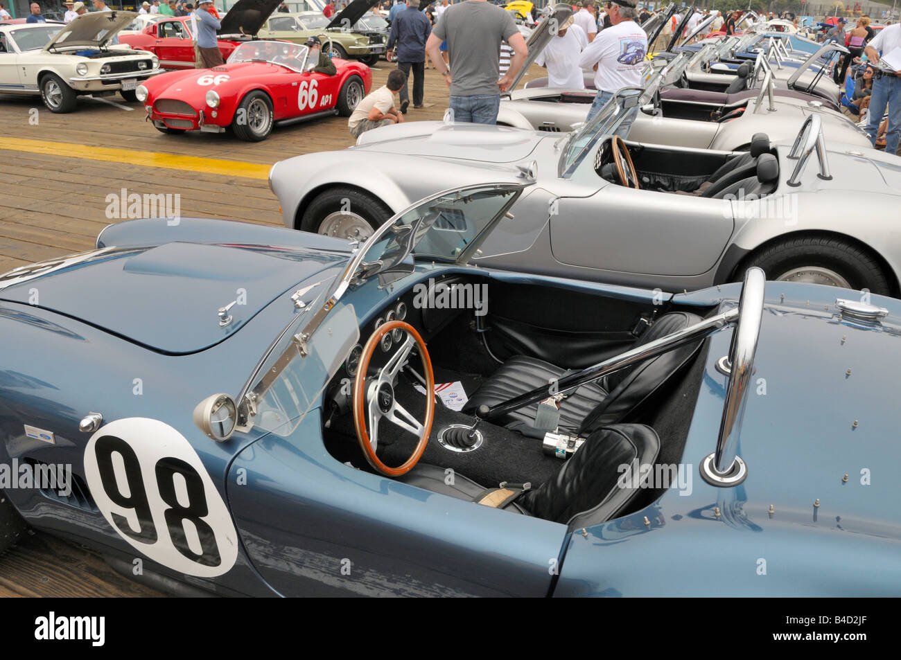 Una lineup di Cobras Foto Stock