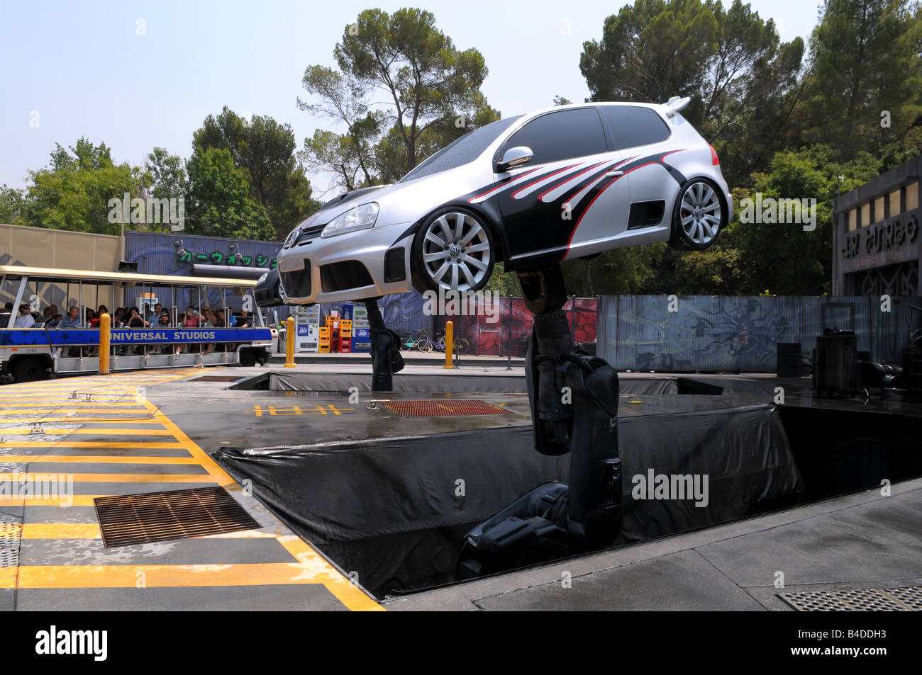 Universal Studios Stunt Cars Foto Stock
