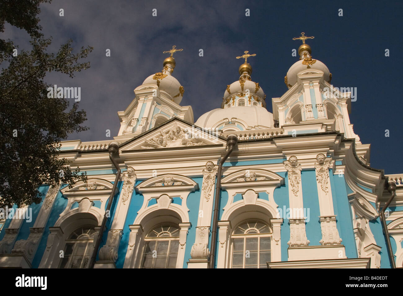 Il convento Smolny a San Pietroburgo, Russia. Foto Stock Il convento Smolny a San Pietroburgo, Russia. Foto Stock