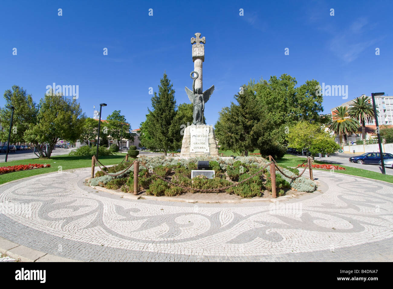 Memoriale per le vittime della Prima Guerra Mondiale (la Grande Guerra) nella città di Portalegre, Portogallo. Foto Stock