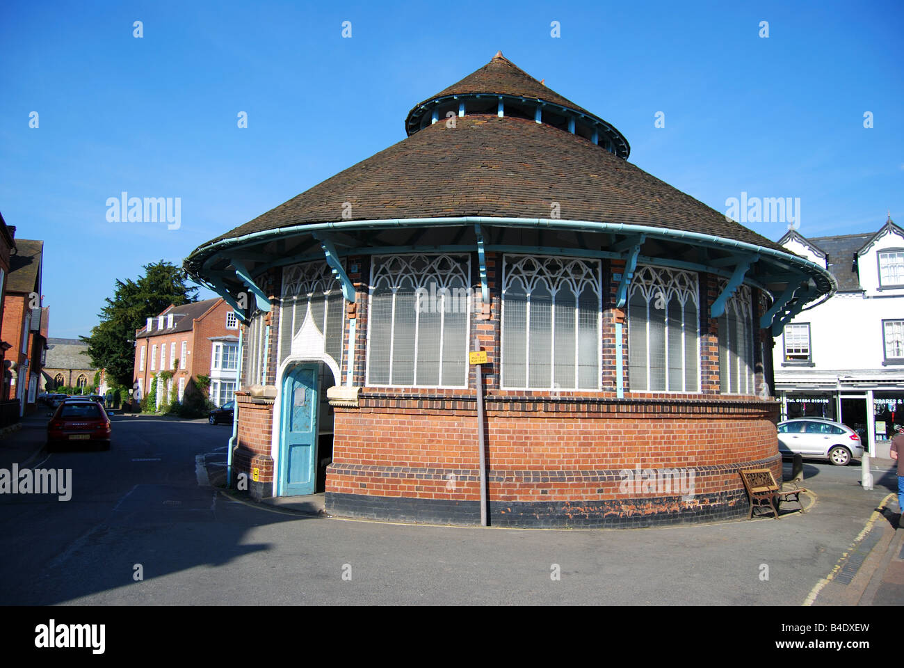 Tenbury Round Mercato, piazza del mercato, Tenbury Wells, Worcestershire, England, Regno Unito Foto Stock