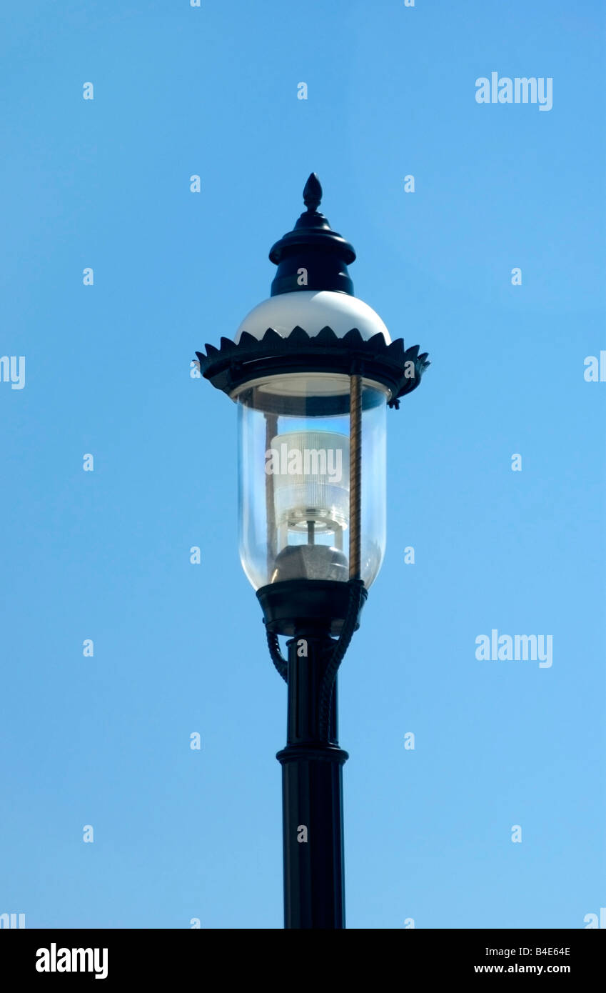 Vecchia lampada a gas style street light Foto Stock