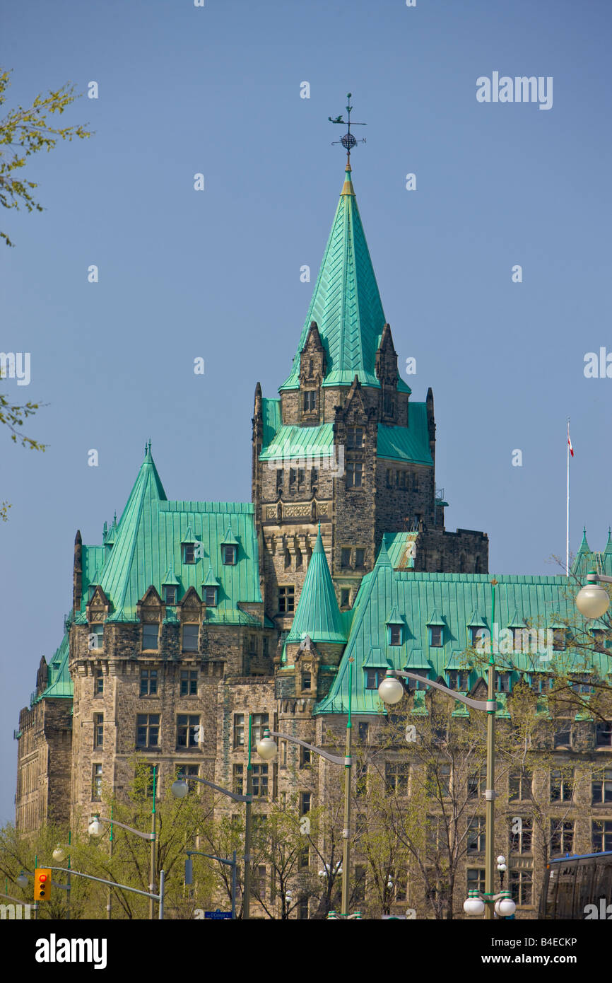 Confederazione edificio (costruito tra il 1927 - 1931), il Parlamento Hill, città di Ottawa, Ontario, Canada Foto Stock