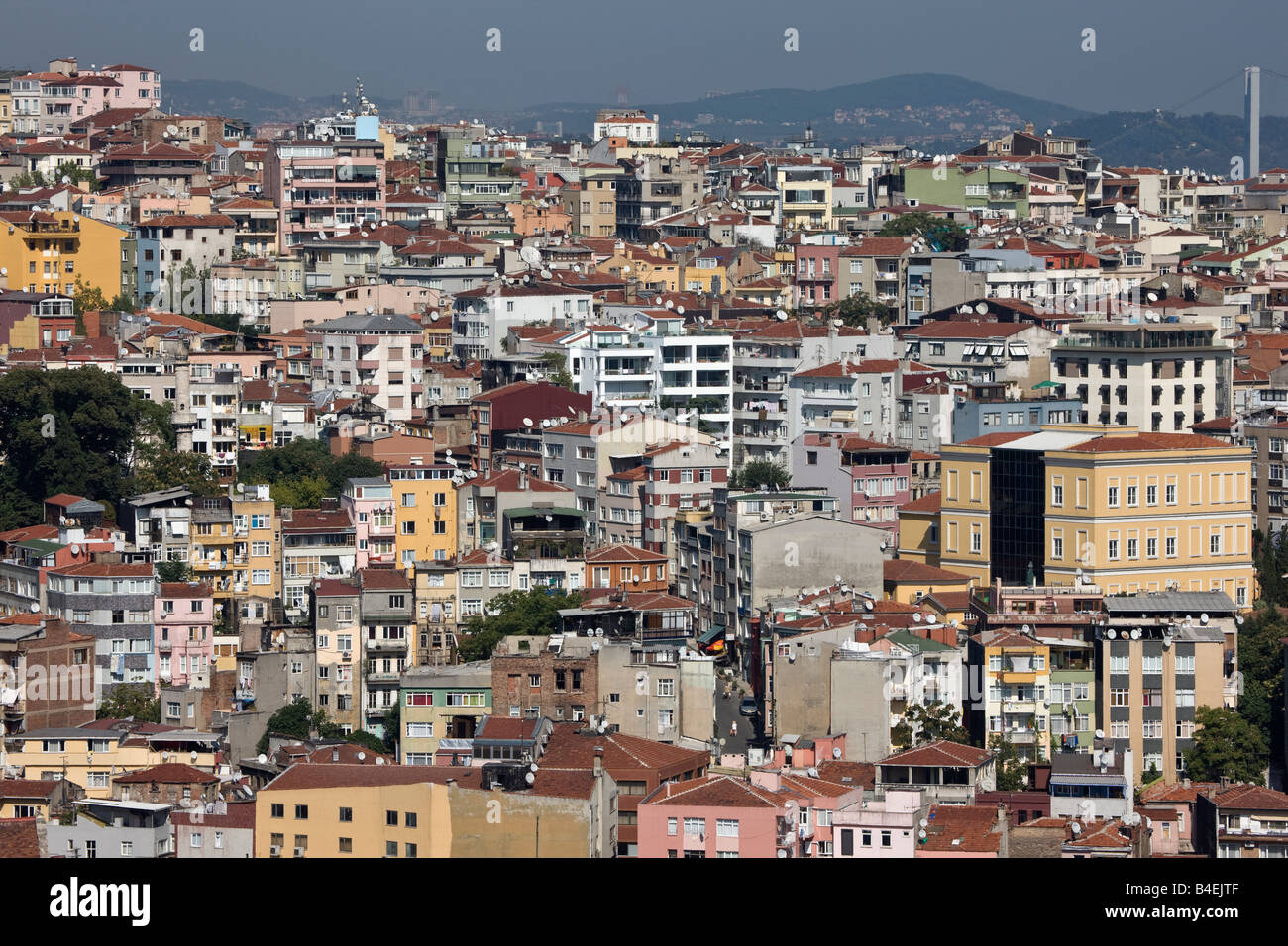 Vista dalla Torre di Galata Beyoglu Istanbul Foto Stock