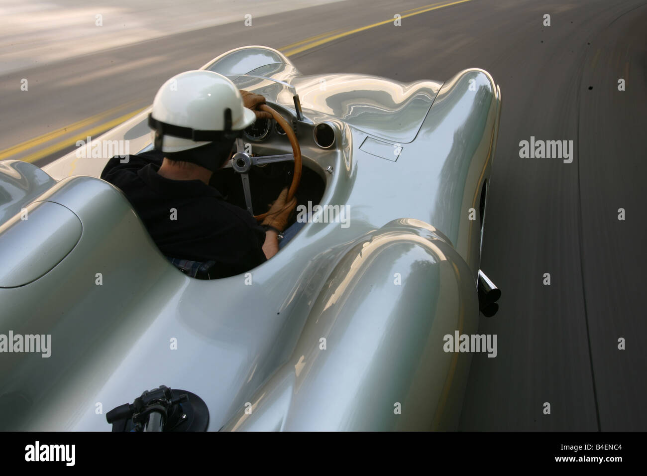 Auto Mercedes W 196 Stromlinie, modello anno 1954, vintage auto, auto racing, argento, auto d'epoca, anni cinquanta, cinquanta, racing, motore spo Foto Stock