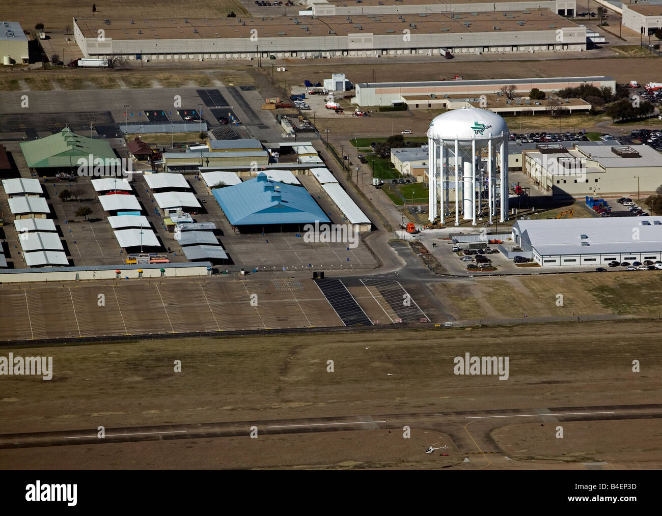 Al di sopra dell'antenna Grand Prairie in Texas Foto Stock