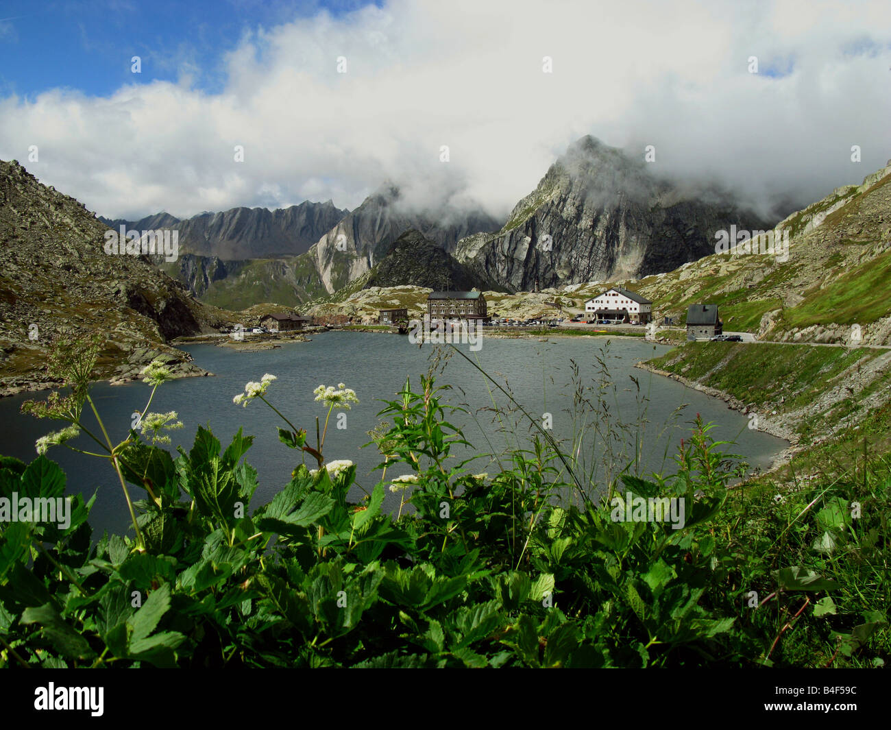 Valico del Gran San Bernardo (2469mt.). Foto Stock