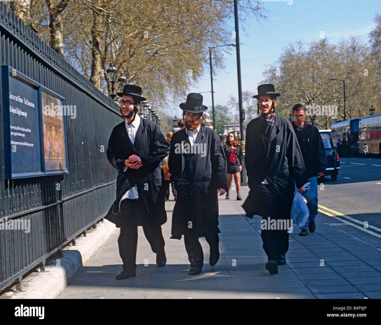 Gli Ebrei Orthadox West End di Londra UK Europa Foto Stock