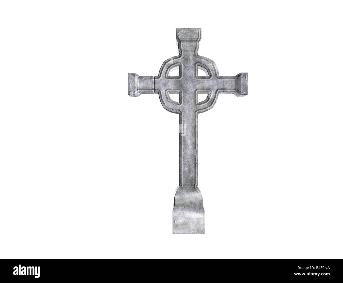 Resi croce di pietra o crocifisso versione celtica Foto Stock