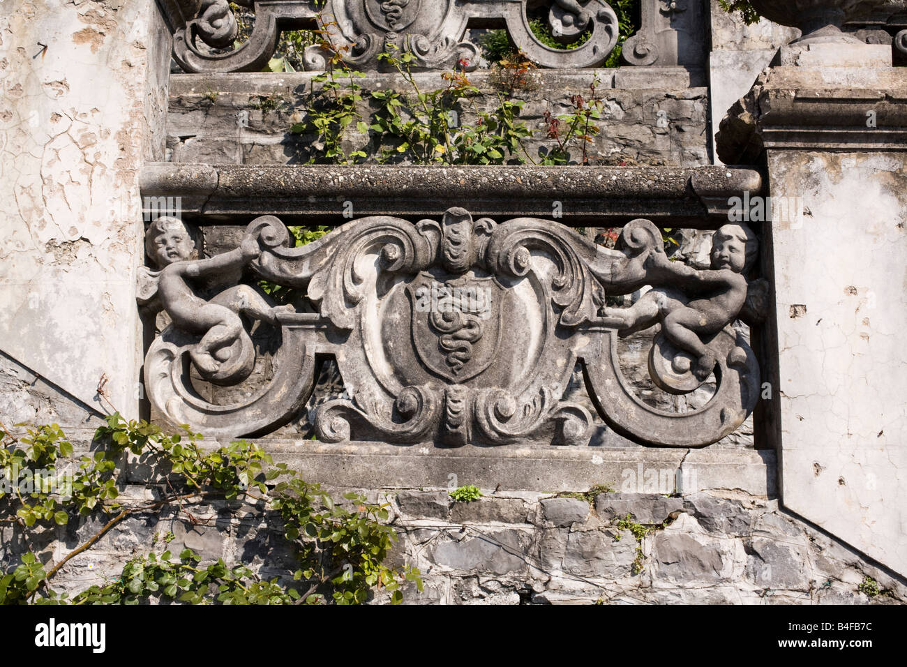 Giardini di Villa Monastero, Varenna, Italia Foto Stock