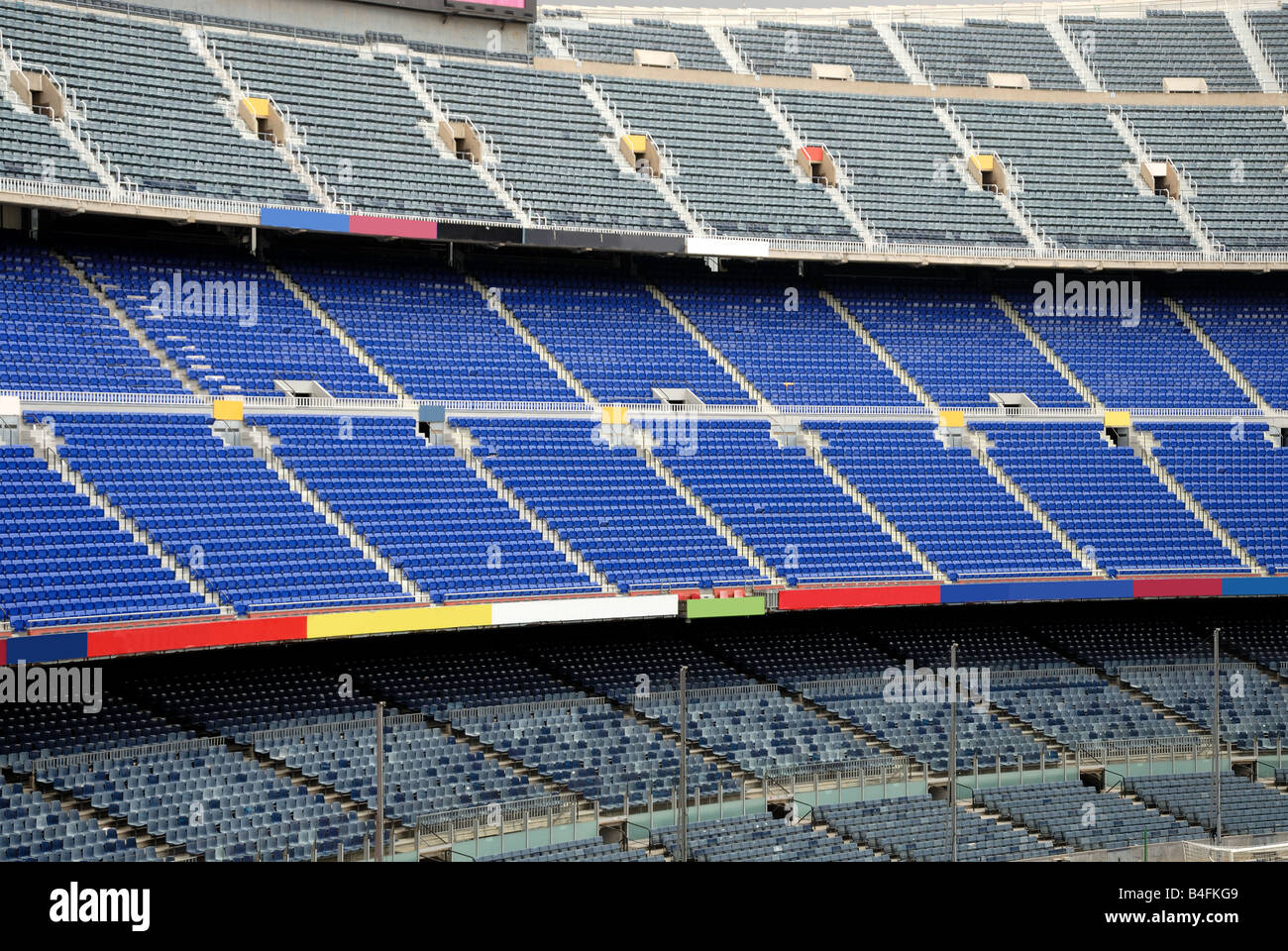 I posti vuoti in un Stadium Foto Stock