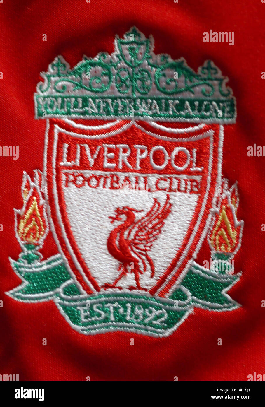 F.C Liverpool Football Club Cresta di badge Foto Stock