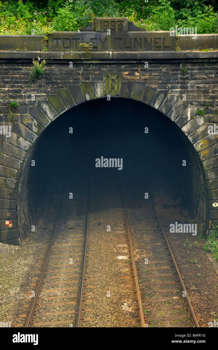 Totley tunnel Tunnel iin Derbyshire in Inghilterra la più lunga linea principale tunnel ferroviari nel Regno Unito il Peak District Settembre 2008 Foto Stock