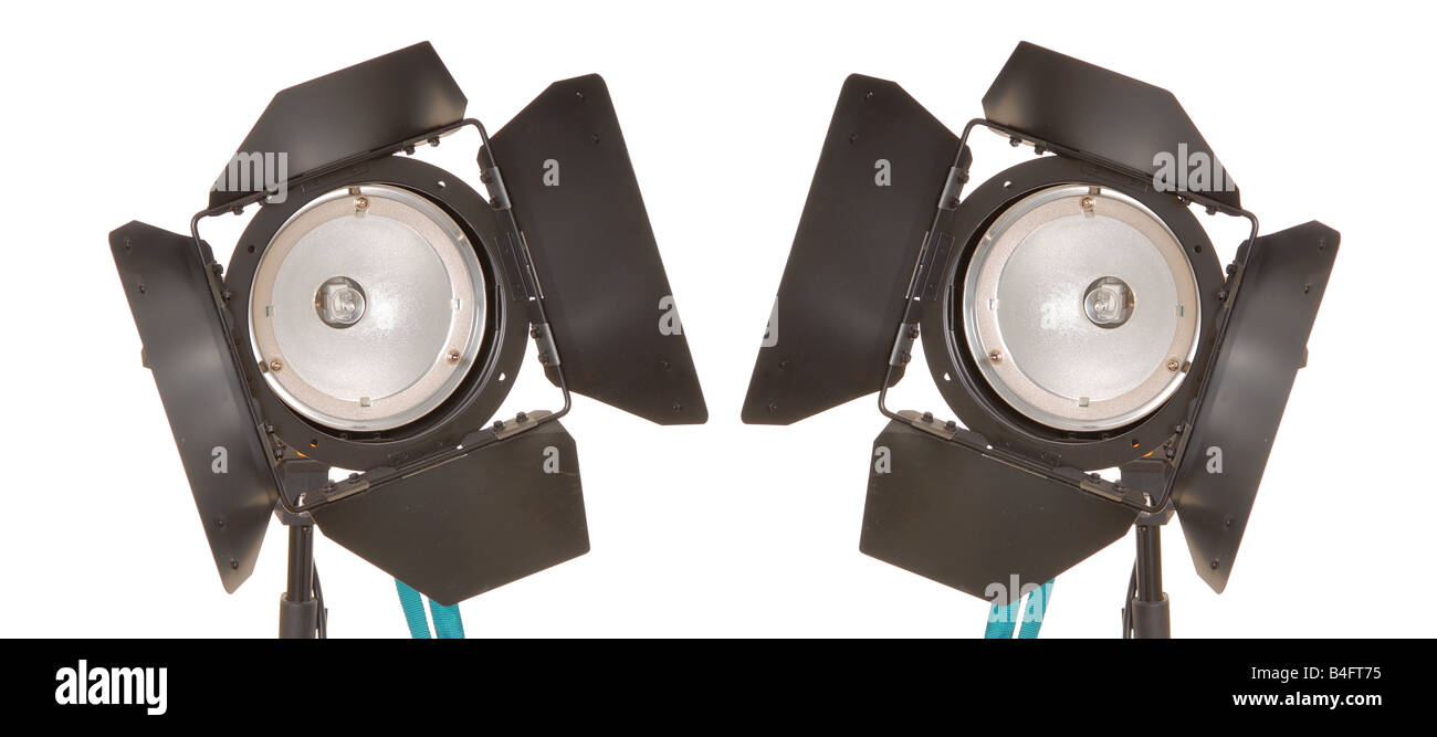 Studio ad incandescenza luce con aletti attaccata Foto Stock