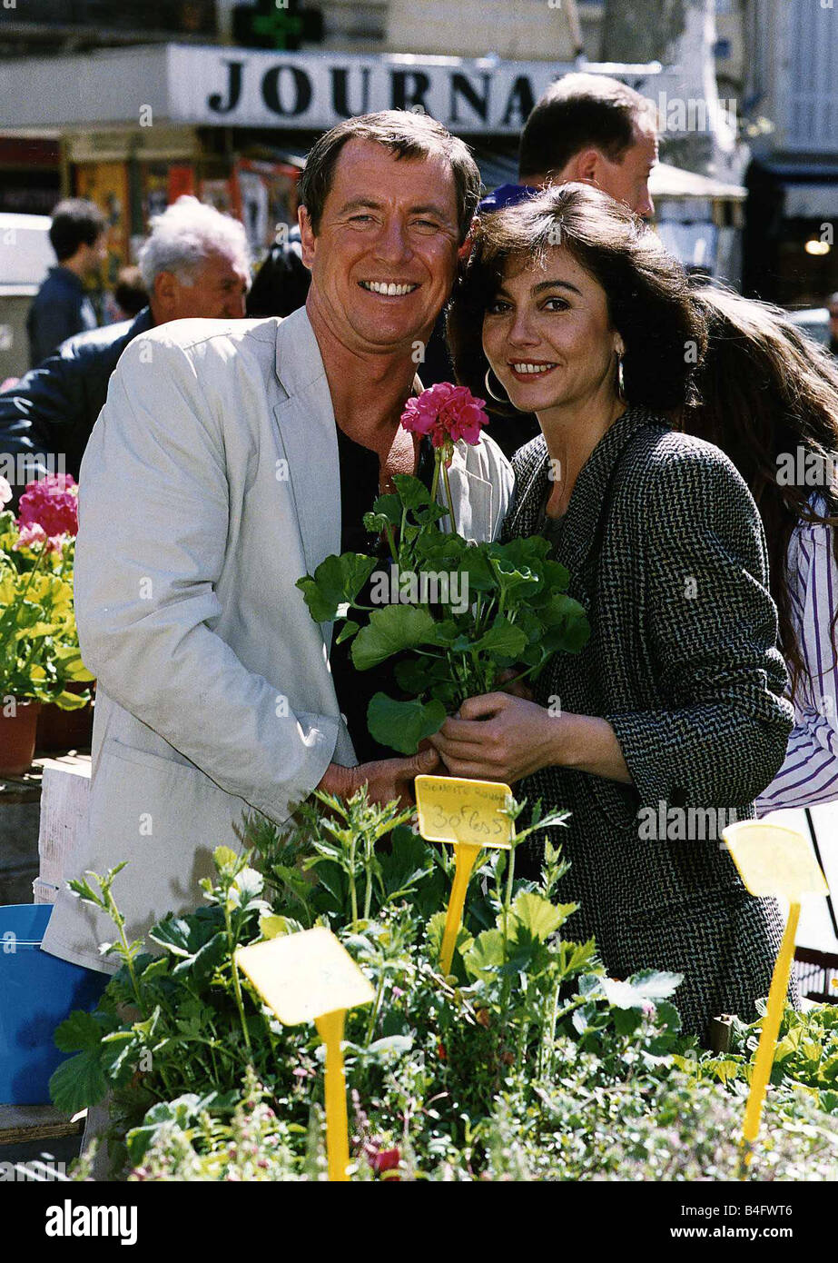 Giovanni di ortiche attore stelle in Bergerac con Therese Liotard riprese in Aix Mirrorpix Foto Stock
