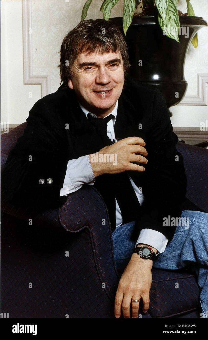 Dudley Moore intrattenitore comico pianista attore presso il Meridian Hotel Foto Stock
