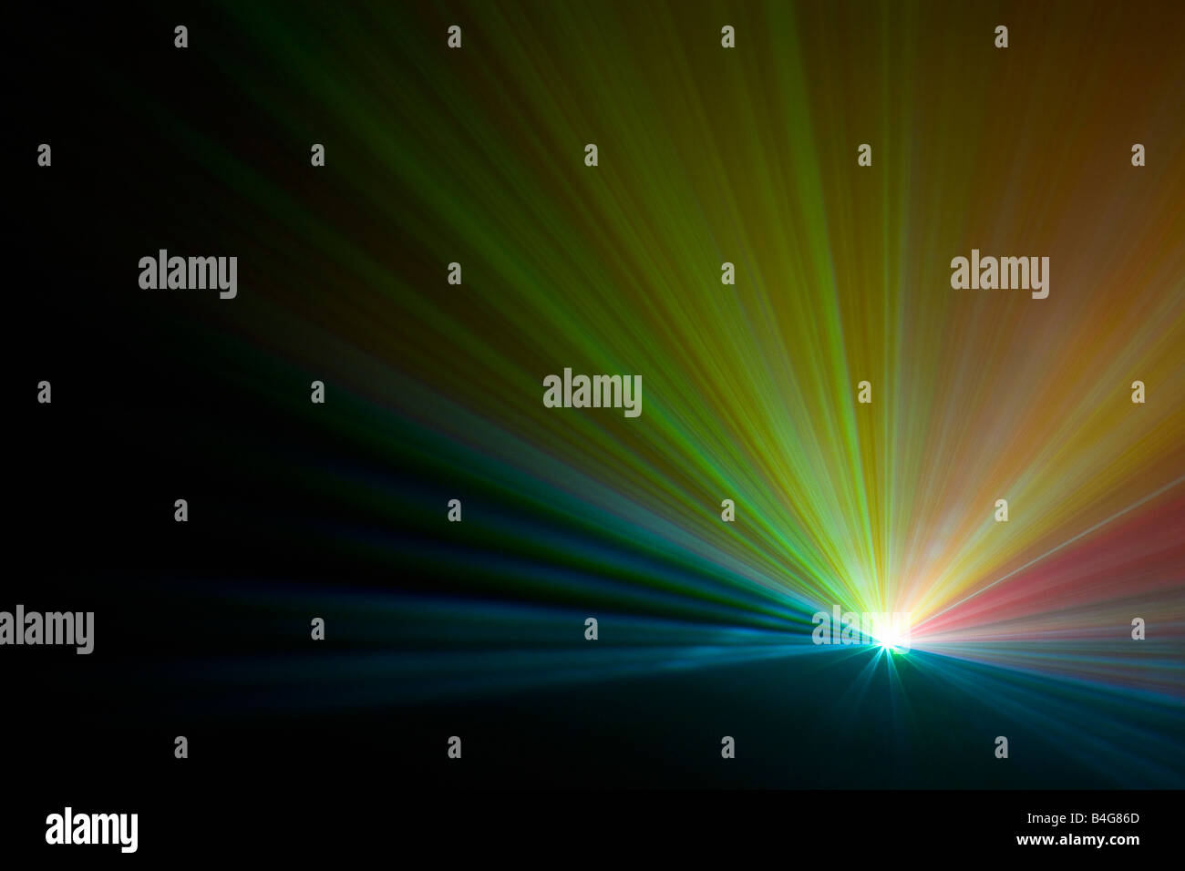 Multicolore di luci laser Foto Stock