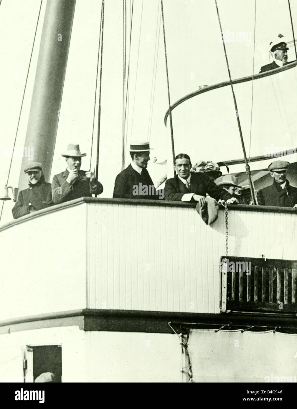 Sir Ernest Shackleton arriva a Dover Giugno 1909 Foto Stock