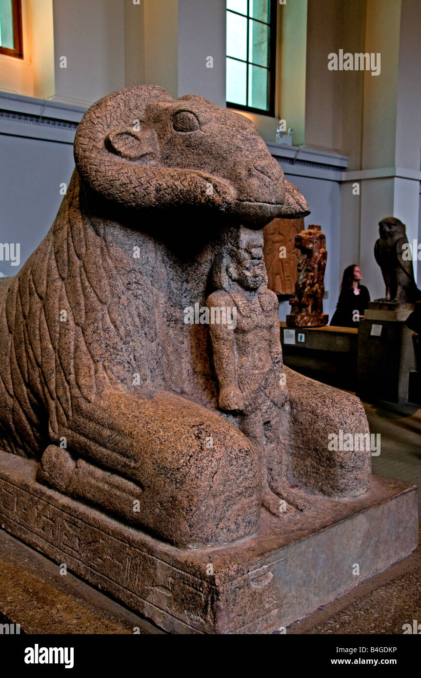 Ram amun re taharqa dinastia twentyfifth 690 664 BC kawa nubia egiziano Egitto Foto Stock