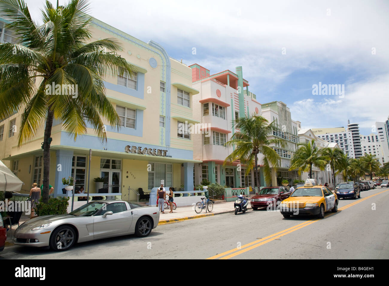 Crescent Hotel, South Beach, Miami, Florida Foto Stock