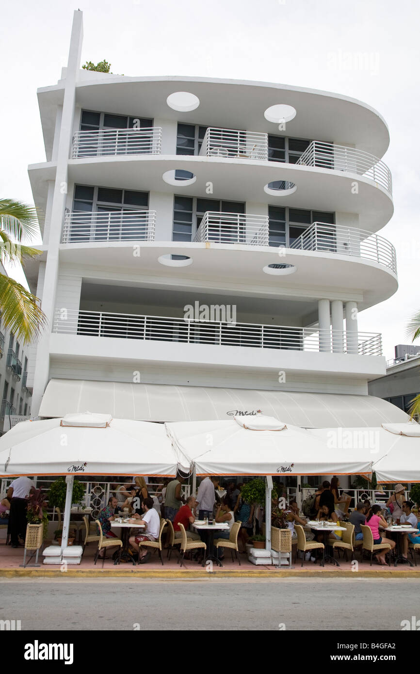 La Medi ristorante, South Beach, Miami, Florida Foto Stock