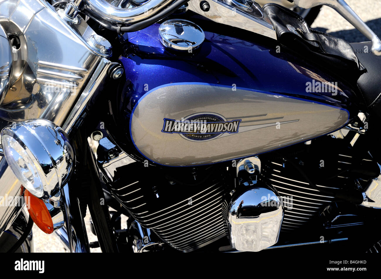 Dettaglio di Harley Davidson Moto a Menaggio. Il lago di Como, Lombardia,  Italia Foto stock - Alamy