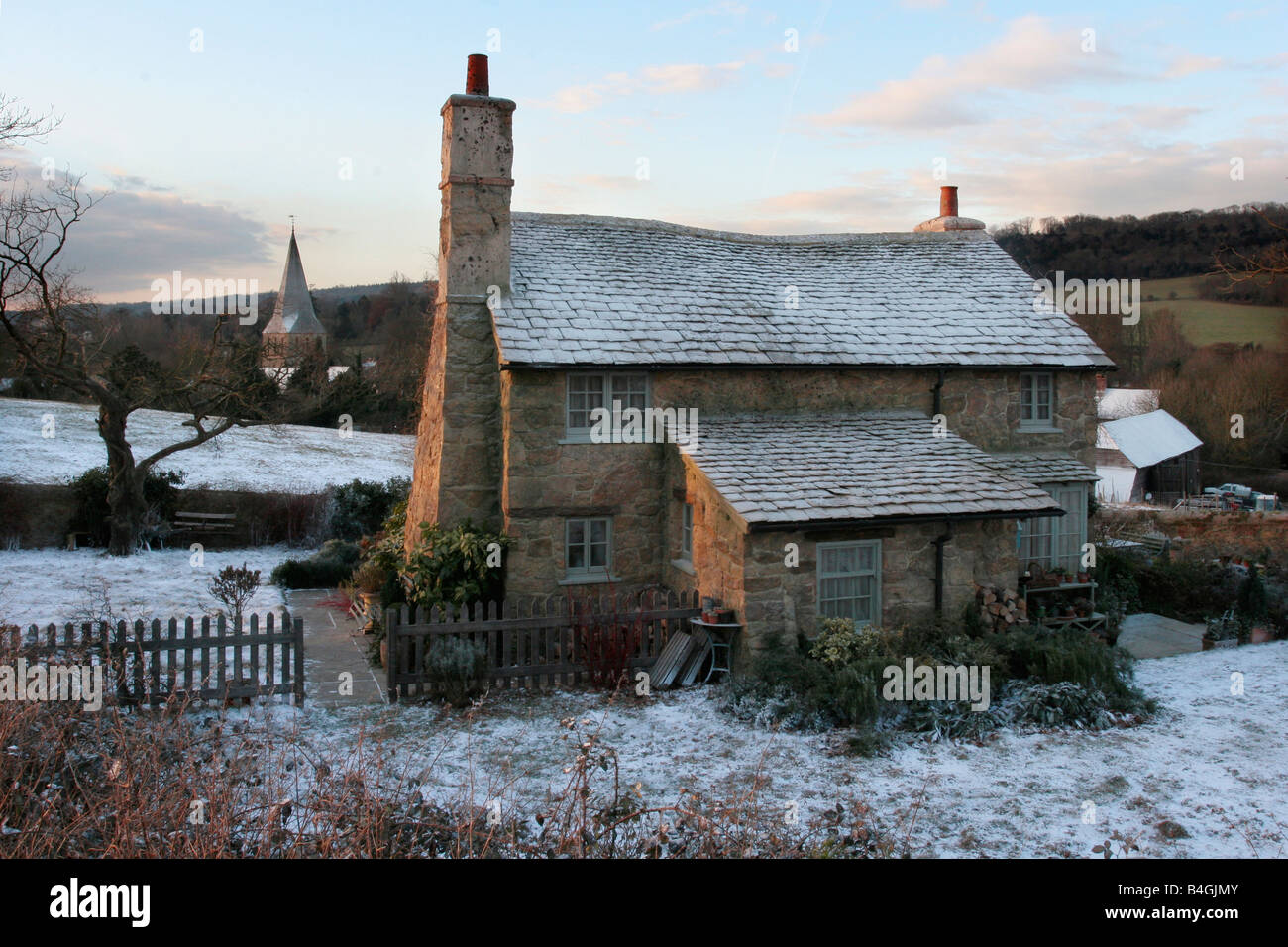 Ivy Cottage, costruito in Shere, Surrey, per il film "La vacanza' Foto Stock