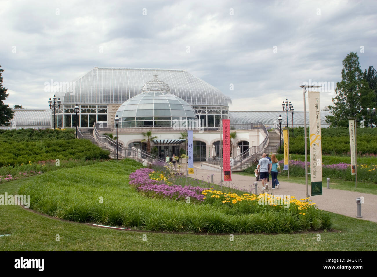 Phipps conservatorio e Giardini Botanici, Schenley Park, Pittsburgh, Pennsylvania Foto Stock