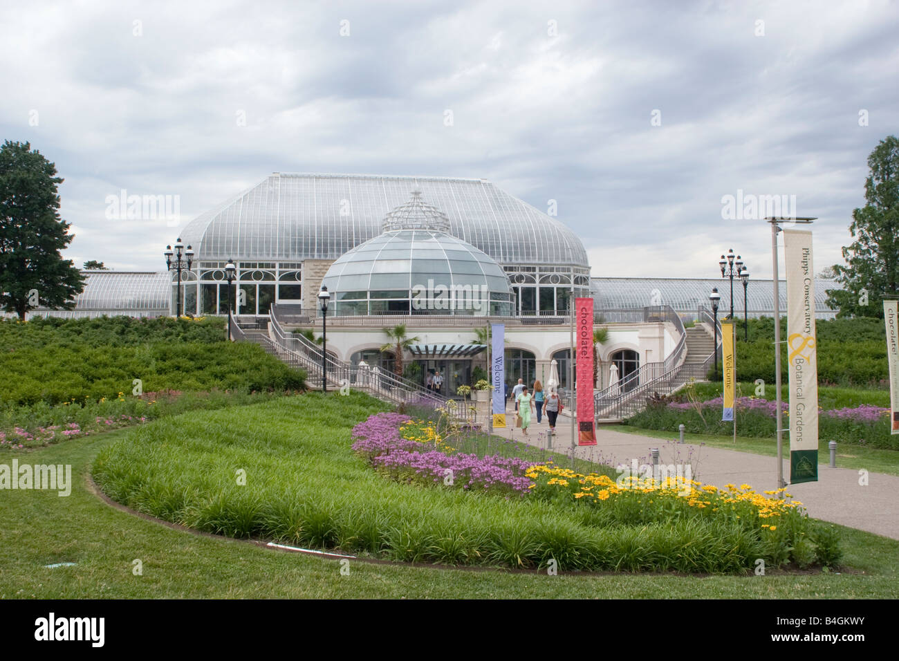 Phipps conservatorio e Giardini Botanici, Schenley Park, Pittsburgh, Pennsylvania Foto Stock