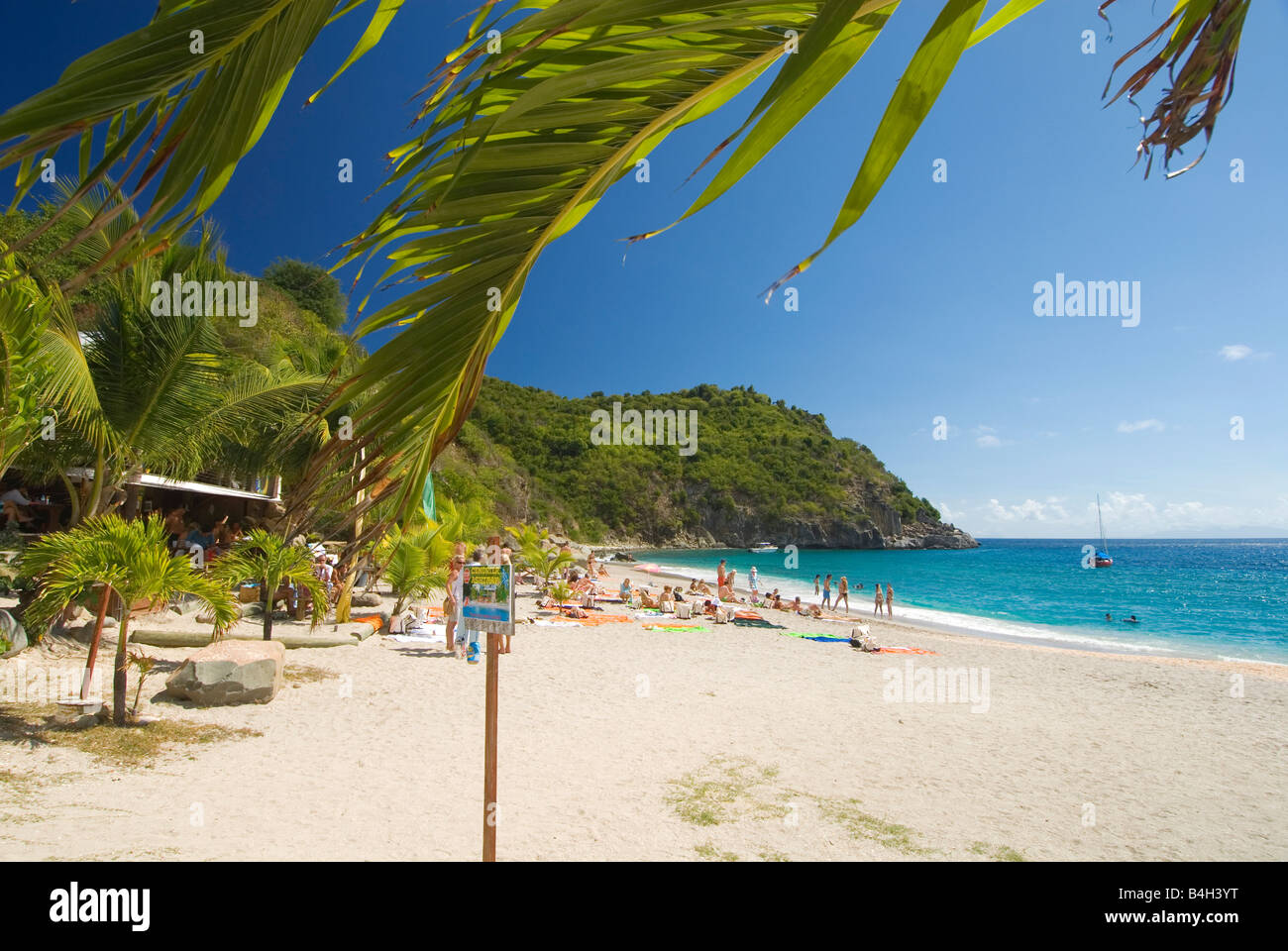 Shell beach Gustavia St Barths Antille Francesi Foto Stock