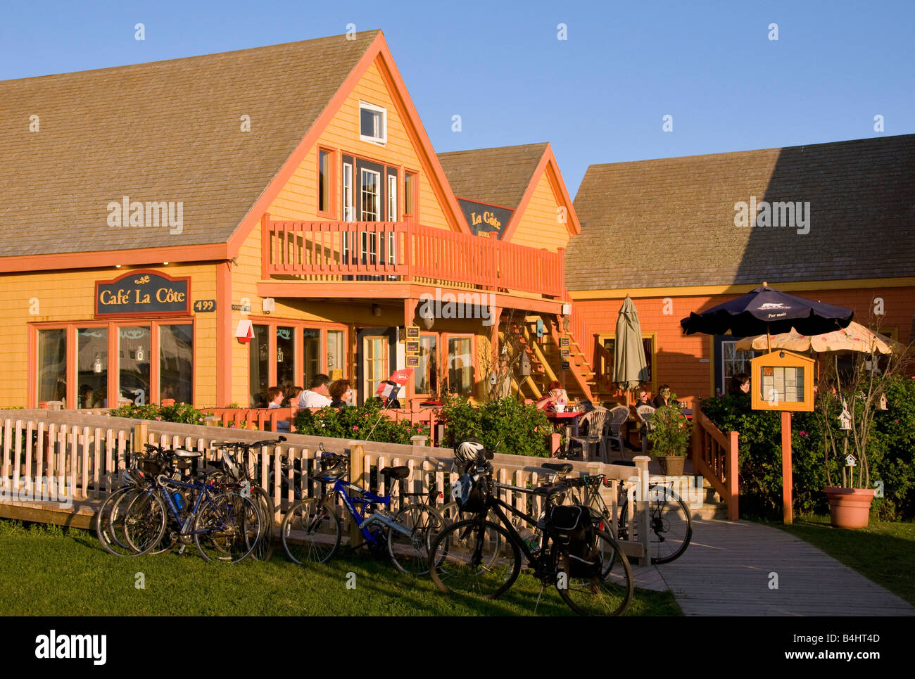 Ristorante a Etang du Nord Isola di cap aux Meules Iles de la Madeleine Quebec Foto Stock