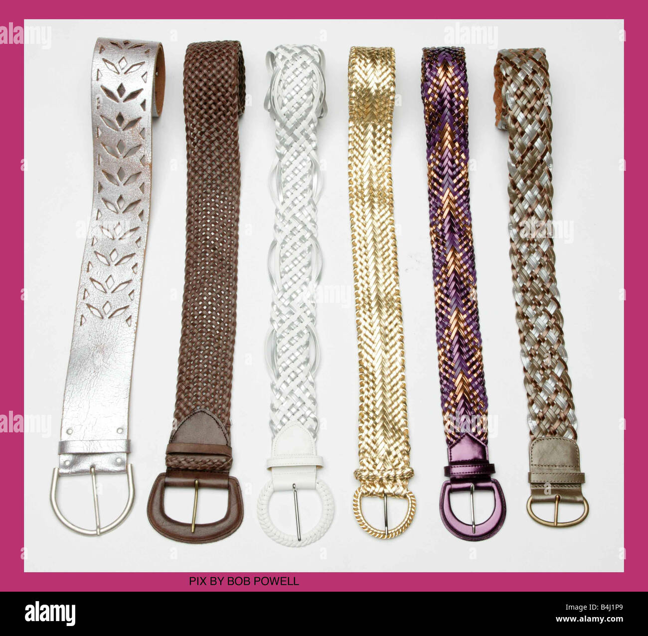 Sei dei migliori cinghie Foto Stock