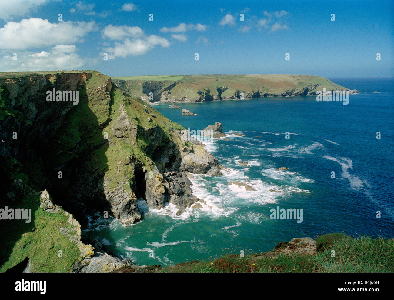 Hells bocca, North Cornwall, Inghilterra, Regno Unito. Foto Stock
