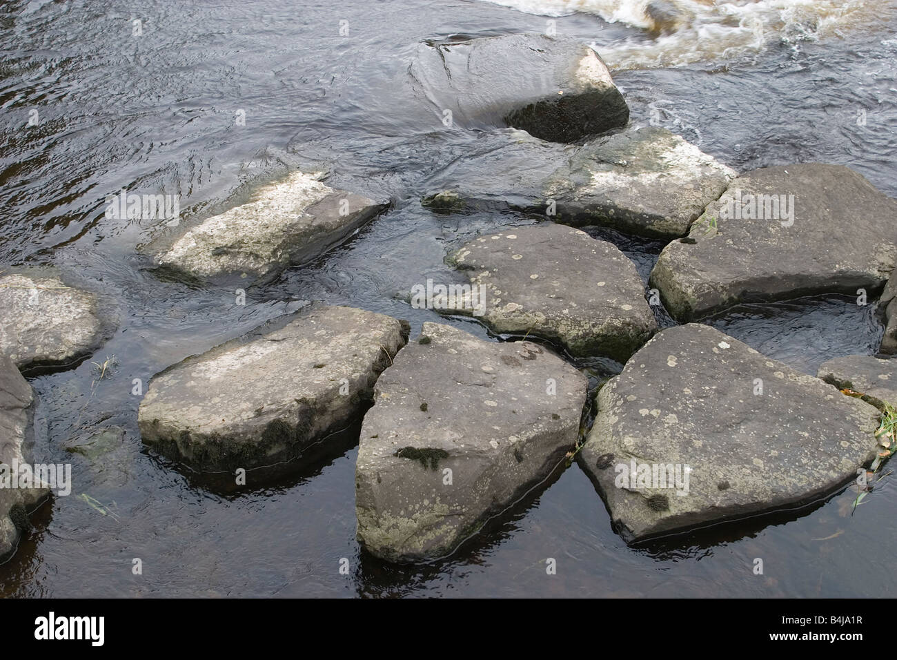 Boulder pietre di fiume Foto Stock