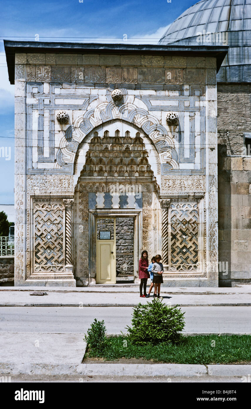 Büyük Karatay Medrese ingresso (Seljuk 1251-1252), Konya, Turchia 690518 020L Foto Stock