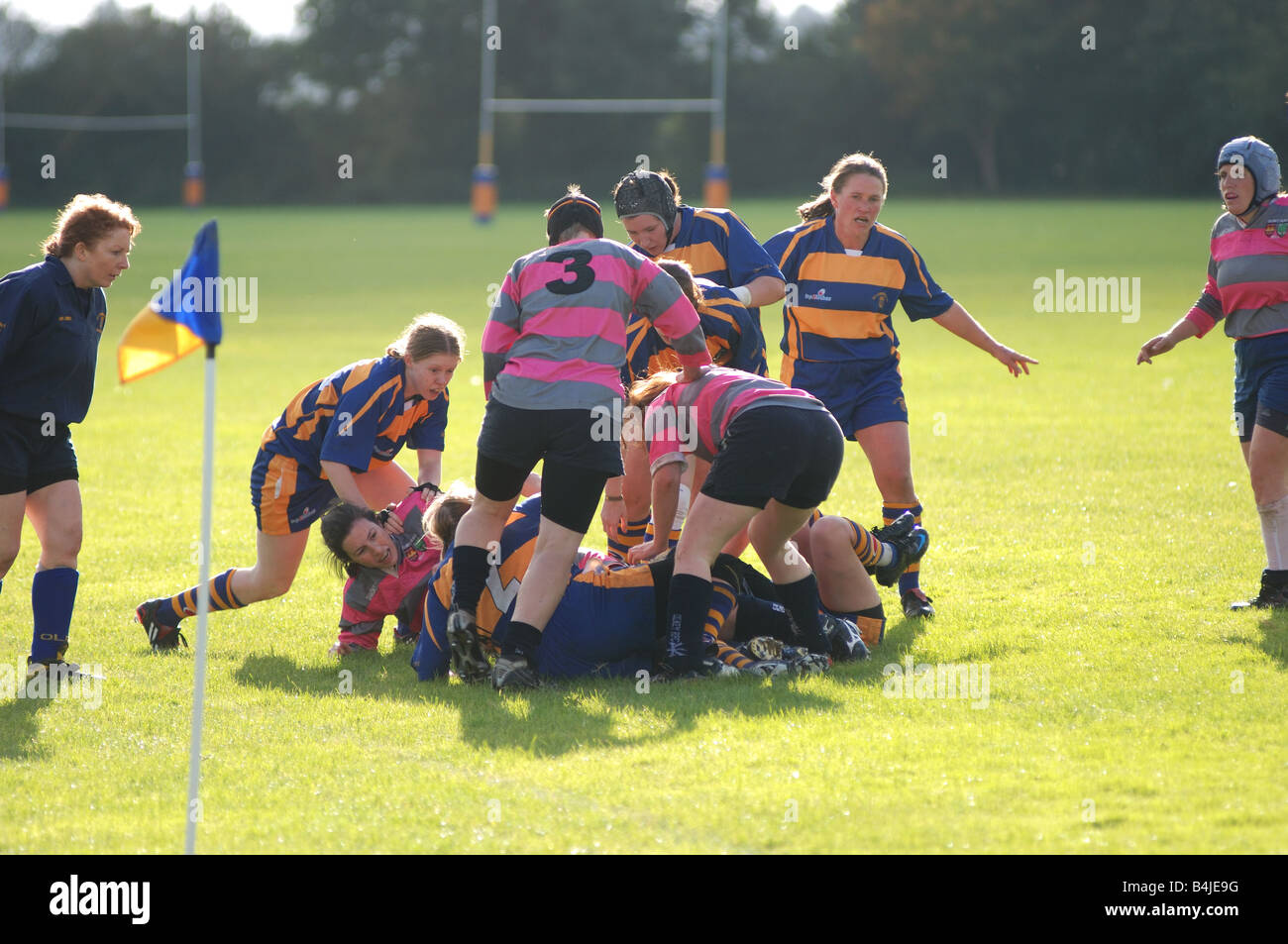 Donna Rugby Union a Leamington Spa Regno Unito Foto Stock