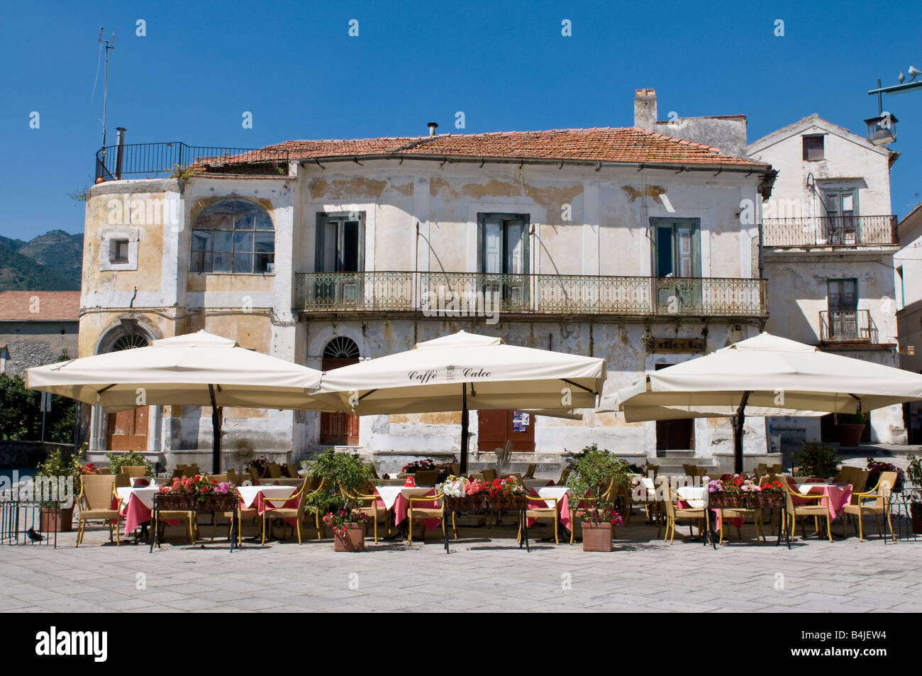 Piazza del Vescovado a Ravello Foto Stock