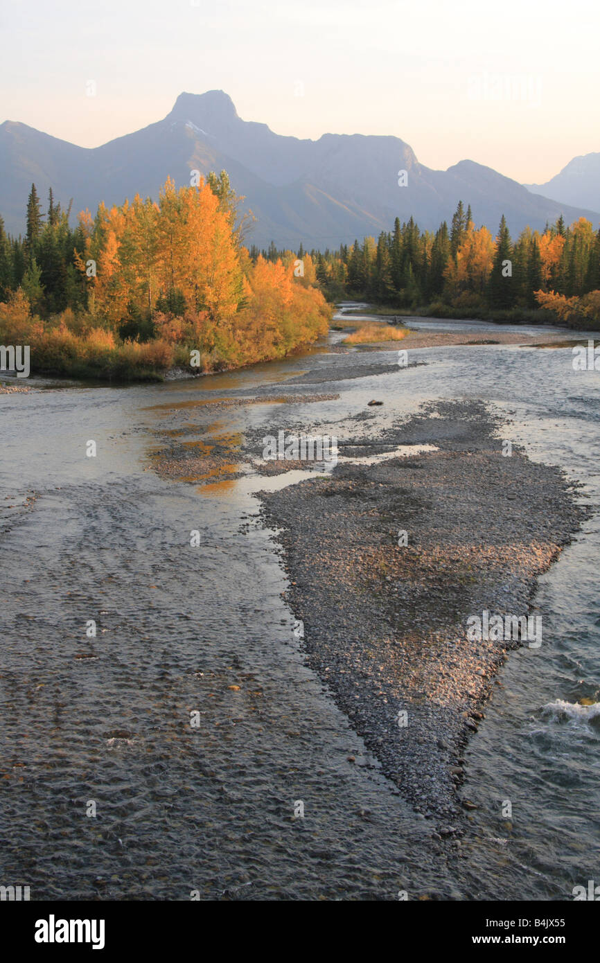 Autunno a Kananaskis Country, Alberta Foto Stock