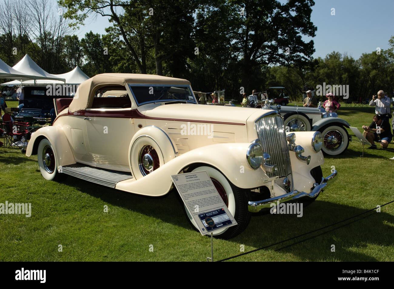 1934 Pierce Arrow convertibile coupé Foto Stock