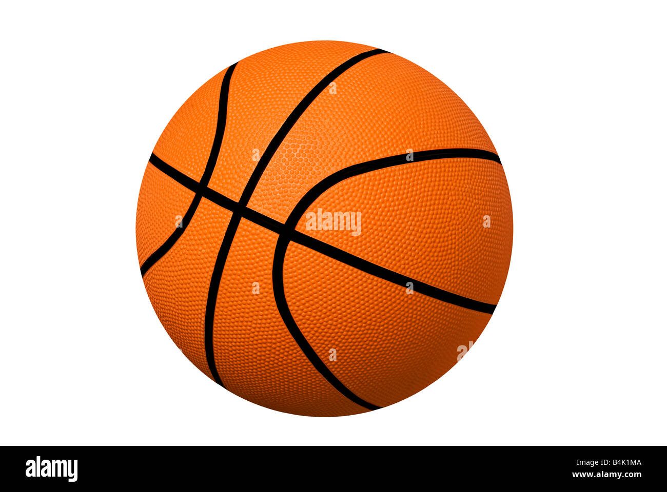 Una nuova basketball isolato su bianco Foto Stock