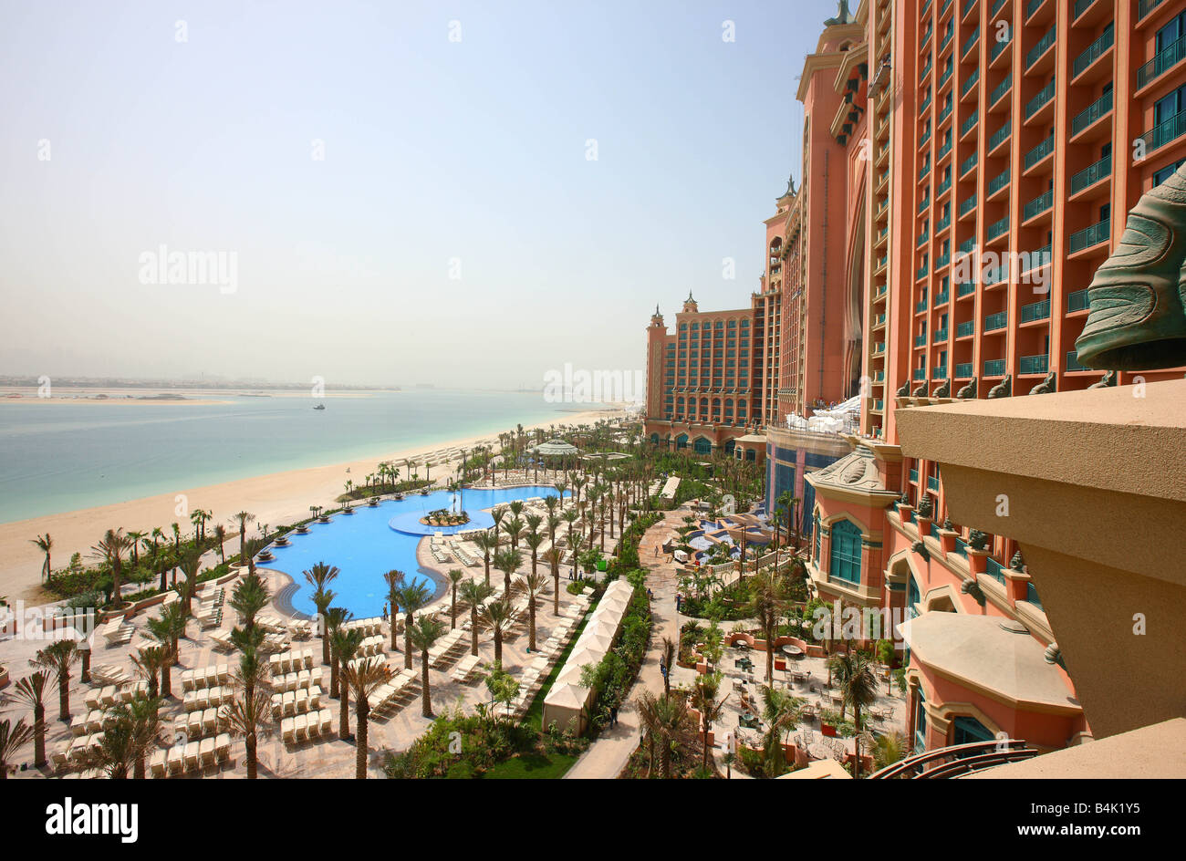 Atlantis Hotel, il Palm, Dubai, Emirati Arabi Uniti. Foto Stock