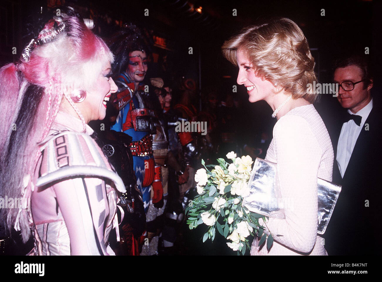 La principessa Diana a Starlight Express con Stephanie Lawrence Dicembre 1984 Foto Stock